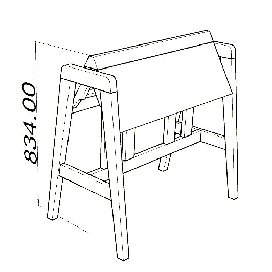 Transformable Triangle Wooden Horse 